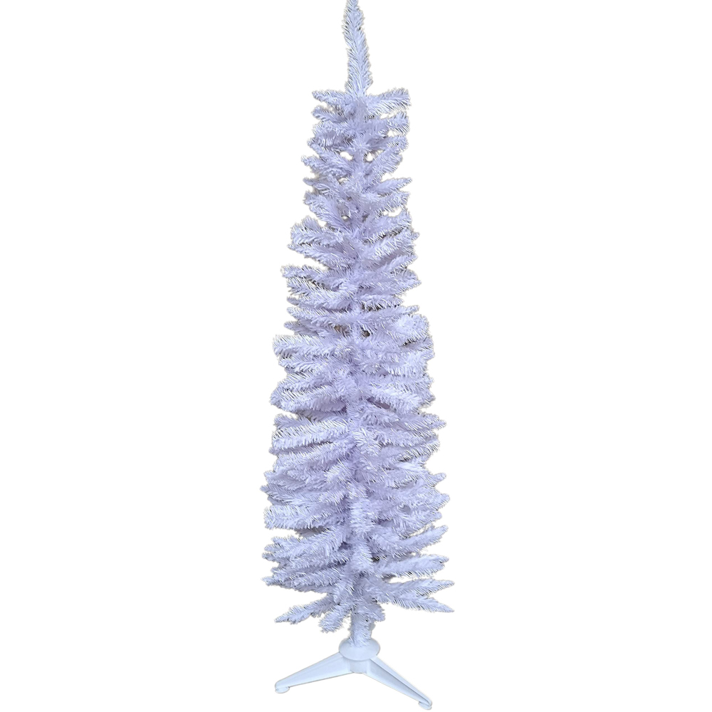Samuel Alexander White Pencil Pine Artificial Christmas Tree with 236 Tips 5ft Image 1