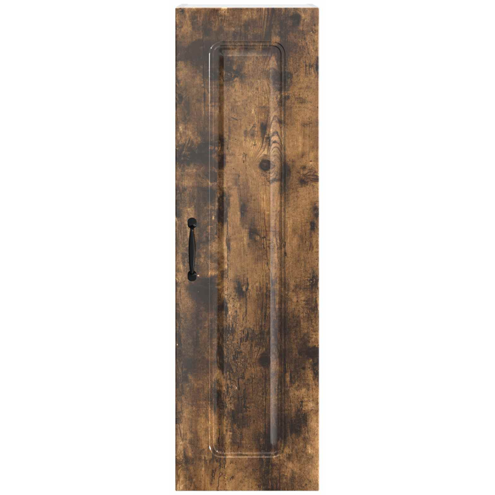vidaXL Single Door Smoked Oak Kitchen Wall Cabinet Image 4