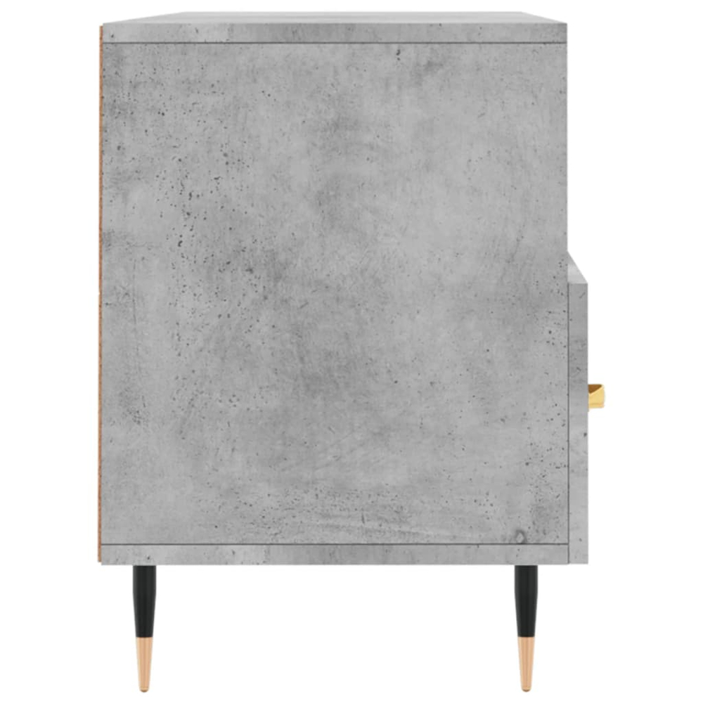 vidaXL 3 Drawer 3 Shelf Concrete Grey TV Cabinet Image 7