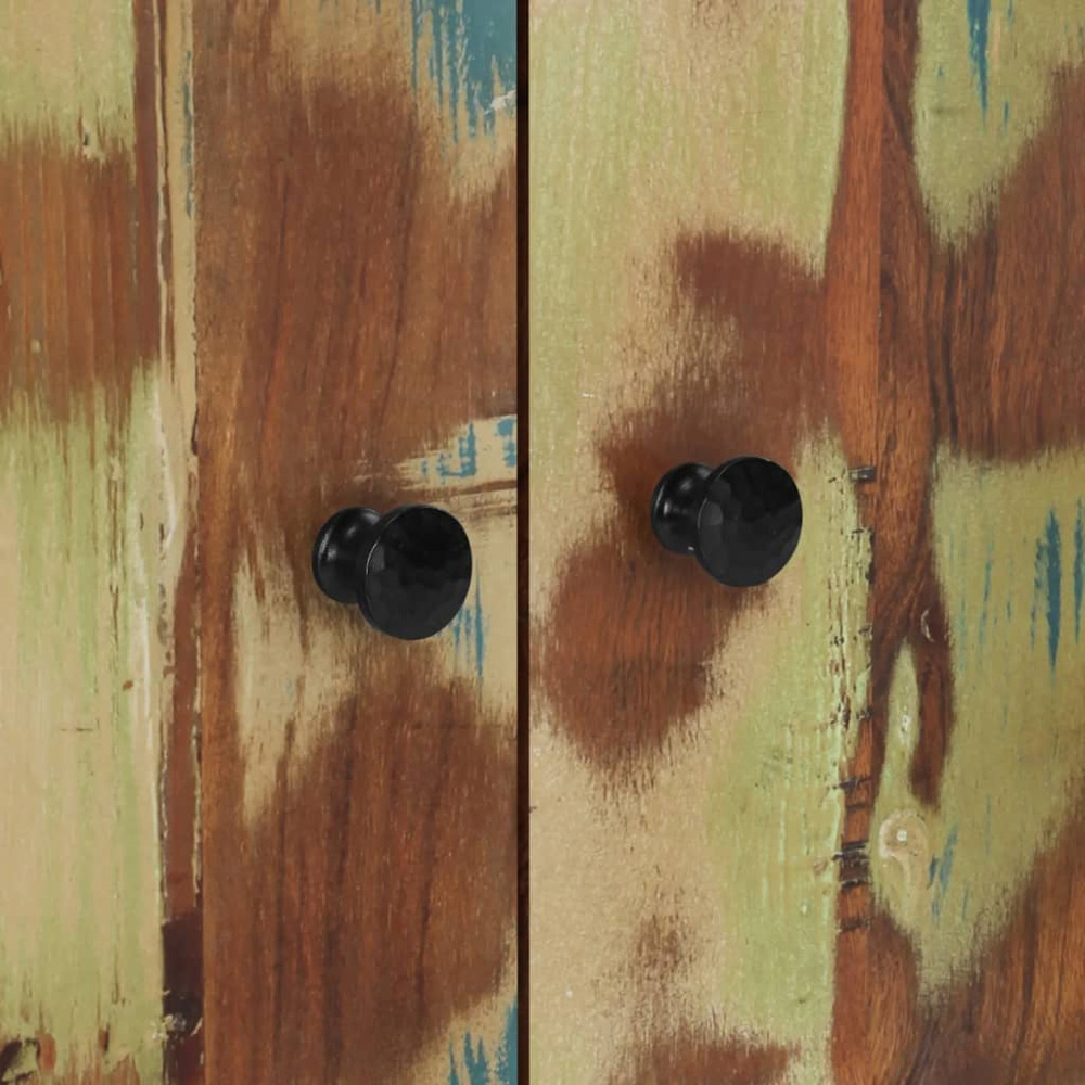 vidaXL 4 Door Multicolour Solid Reclaimed Wood Sideboard Image 8