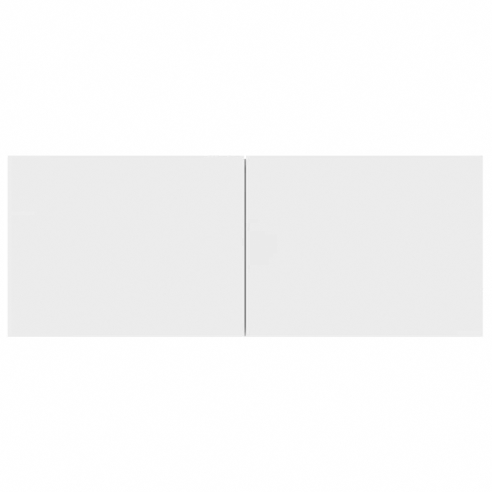 vidaXL 2 Door White Wall Mounted TV Cabinet Set of 2 Image 5