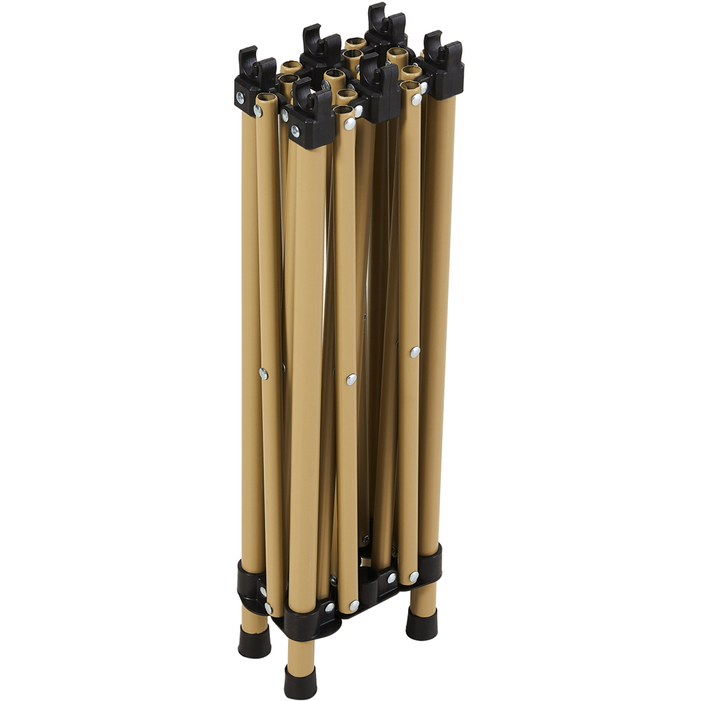 Living and Home 4 Seater Beige Portable Folding Camping Set Image 5