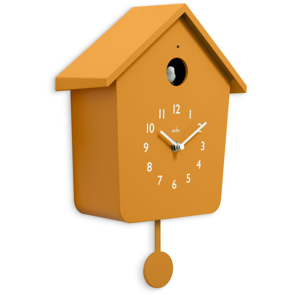 Acctim Casper Marigold Lighted Pendulum Cuckoo Wall Clock 34cm Image 4