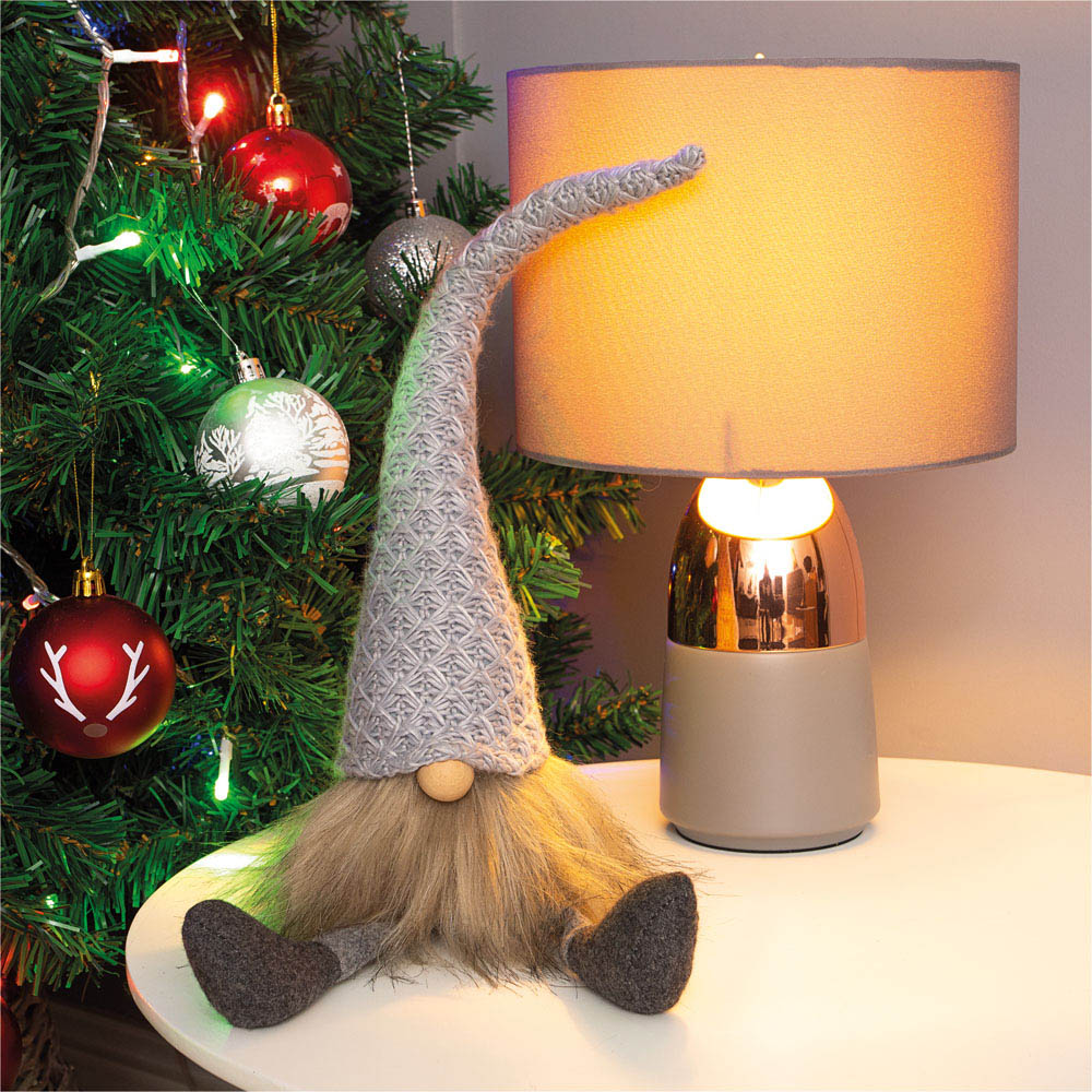 St Helens Grey Gonk Christmas Decoration 43cm Image 2