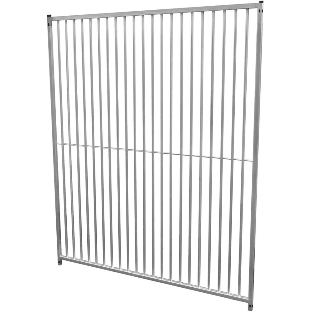 MonsterShop 1.5m Silver Dog Run Panel 5cm Bar Spacing Image 2