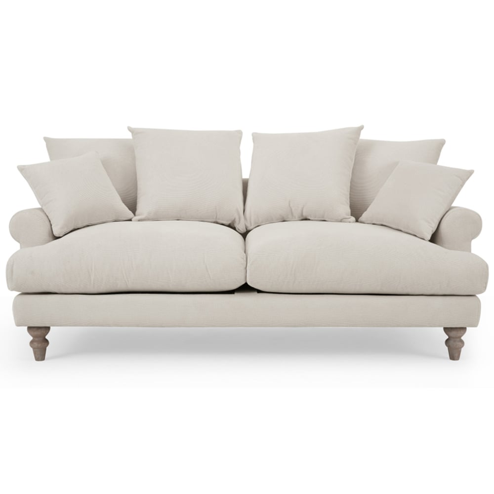 Home Detail Churchill 3 Seater Ivory Linen Sofa Image 3