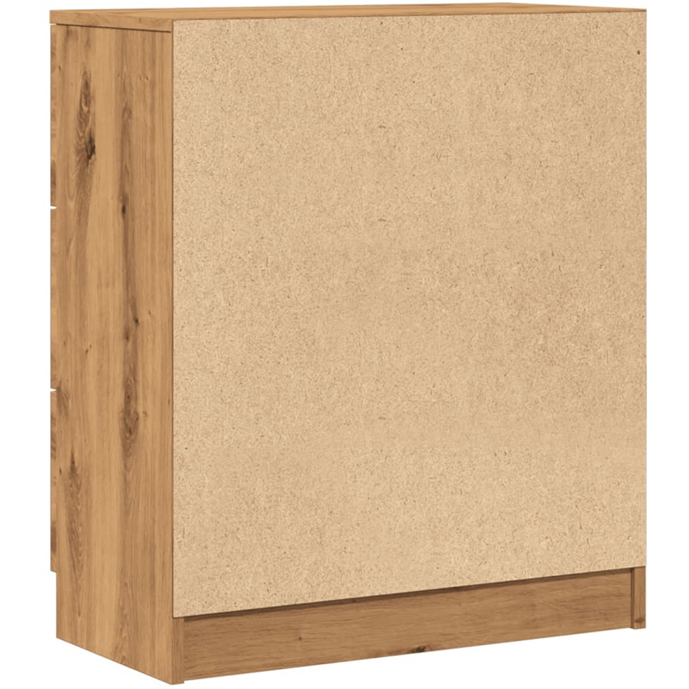 vidaXL 3 Drawer Artisan Oak Sideboard Image 6