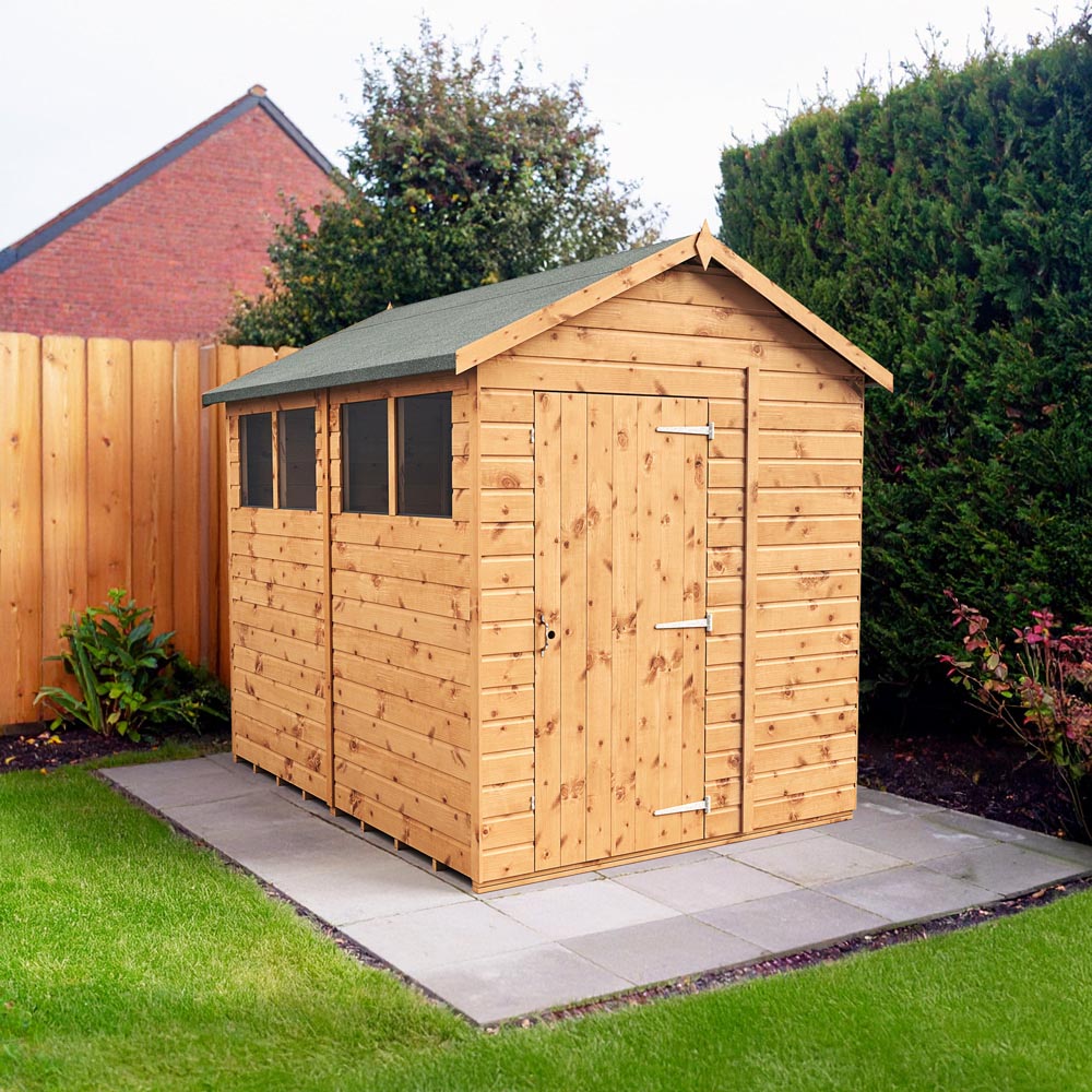 Empire Sheds 6 x 8ft Tongue and Groove Wooden Apex Garden Shed Image 2