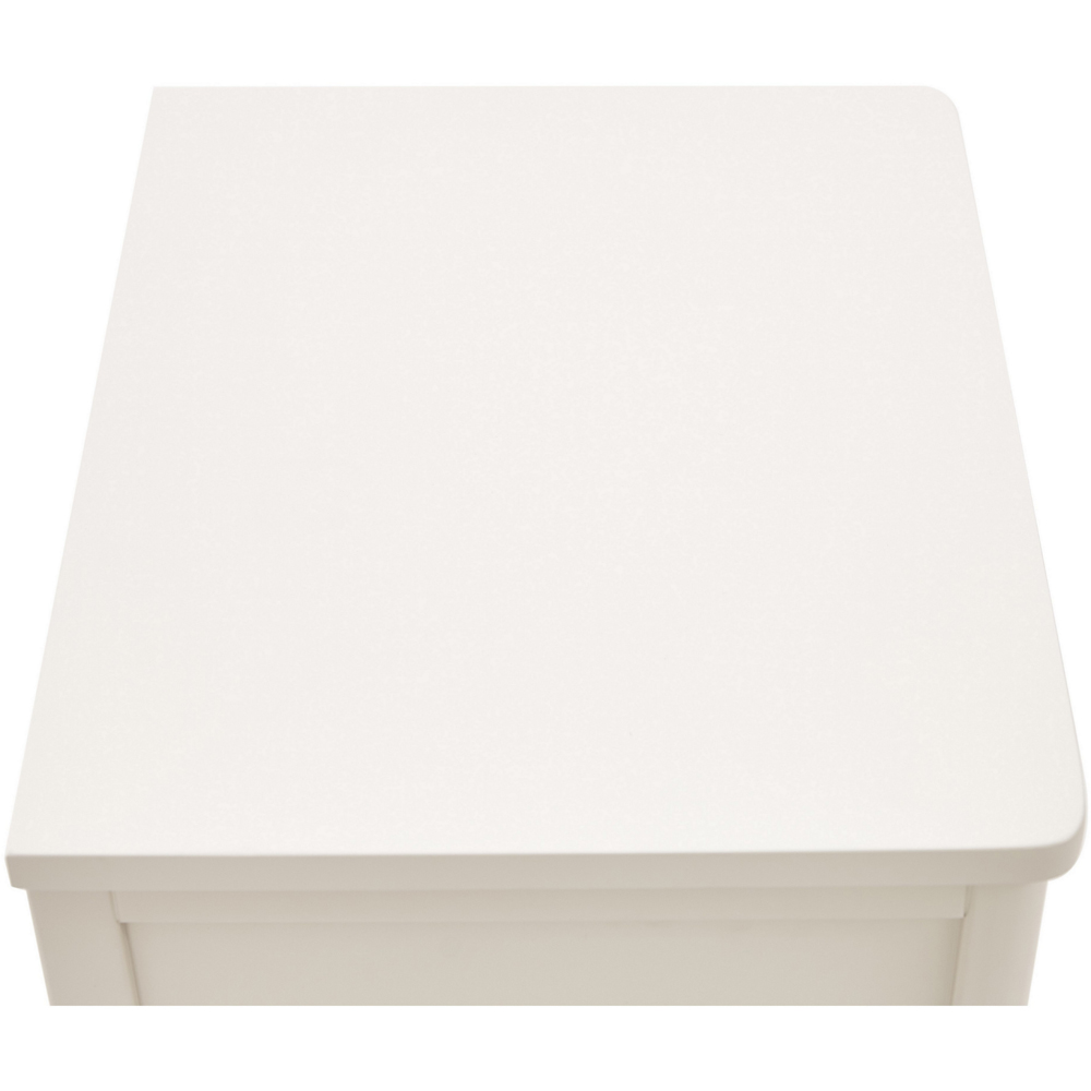Palau 2 Drawer White Bedside Table Image 7