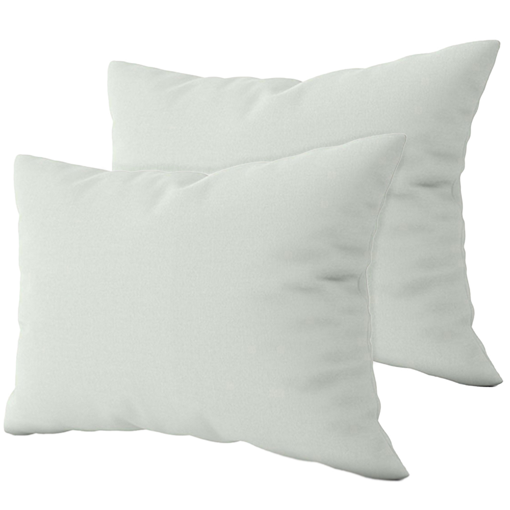 Serene Apple Green Brushed Cotton Pillowcases 2 Pack Image 1