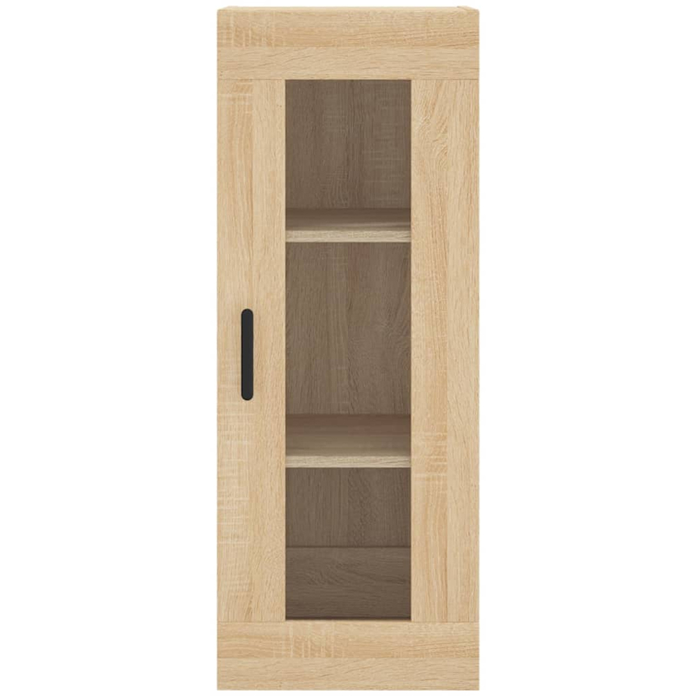 vidaXL Single Door Smoked Oak Wall Mounted Cabinet Image 7