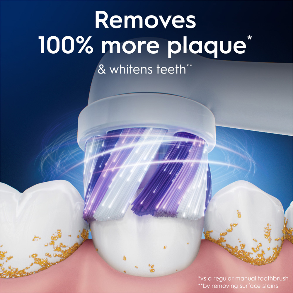Oral-B iO Radiant White Toothbrush Refill Head 4 Pack Image 5
