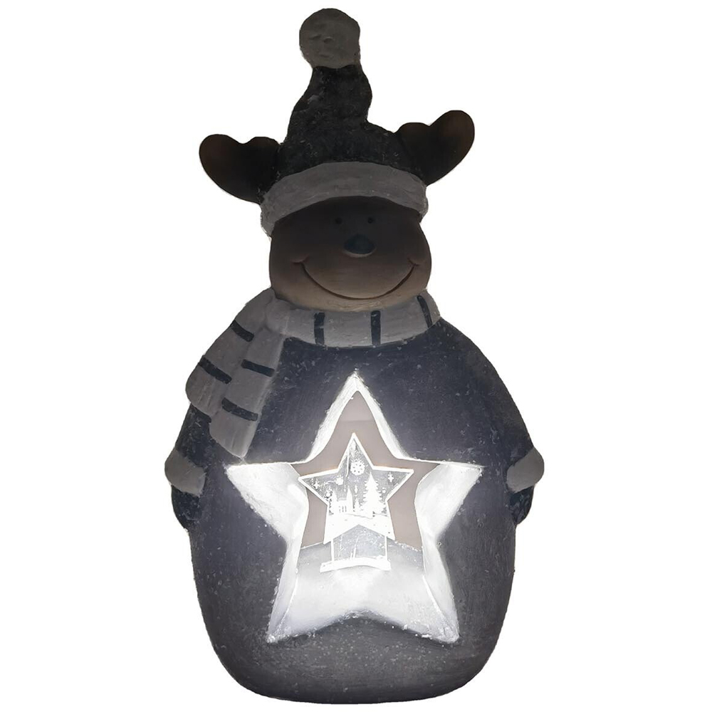 LED Grey Christmas Ornament Image 3