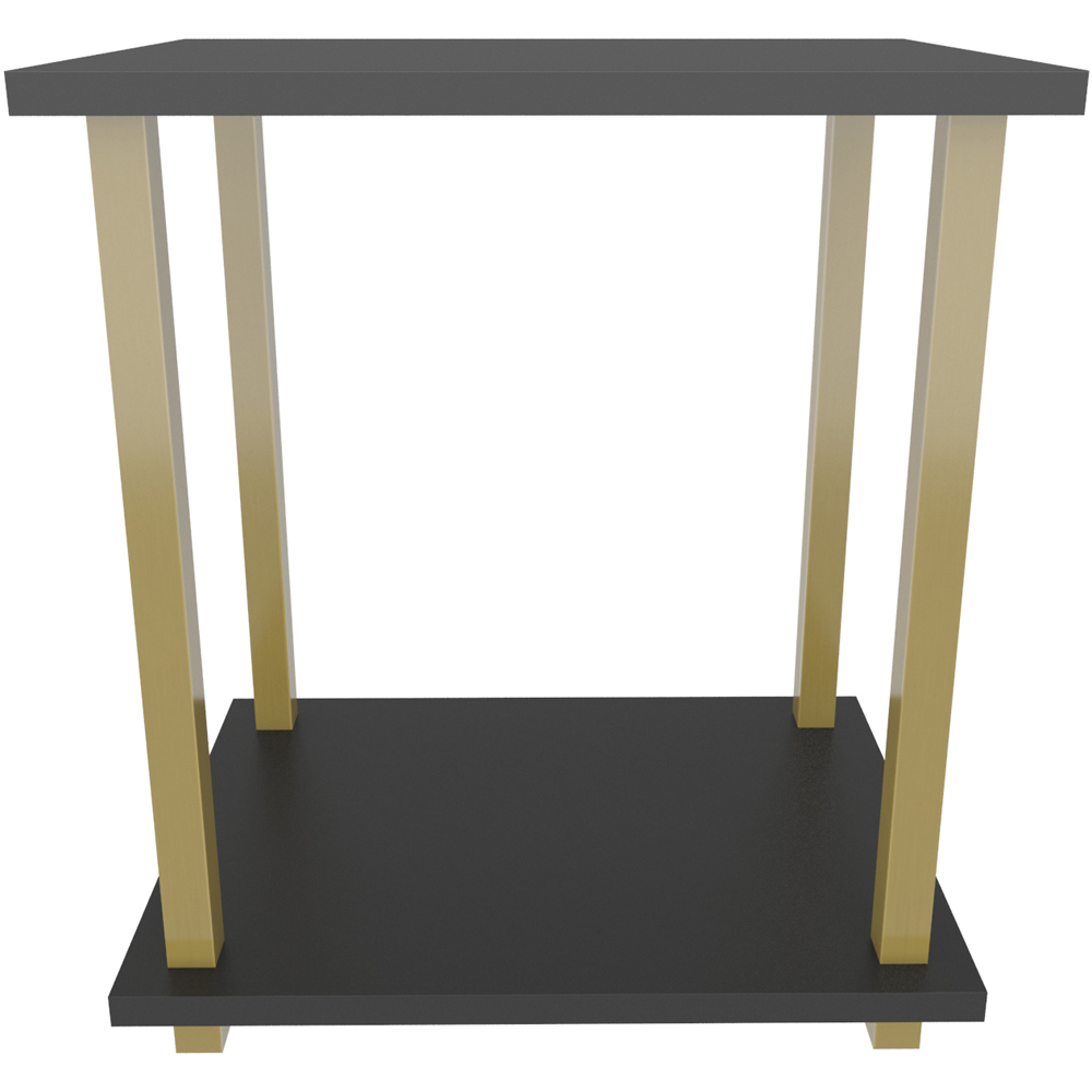 Decorotika Gurnee Gold and Anthracite Side Table Image 3