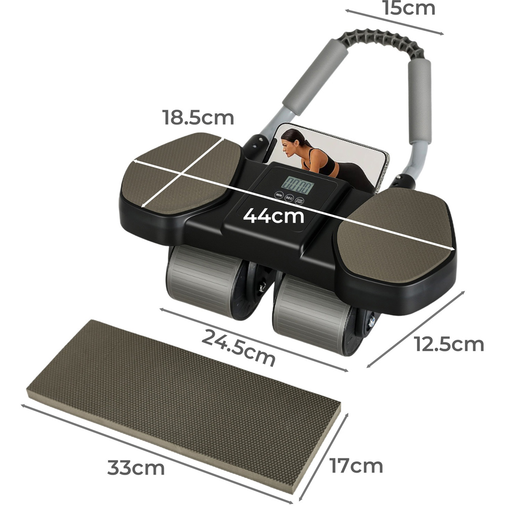 Spector Centra 4-Wheel Abdominal Roller with Elbow and Knee Pads Image 9