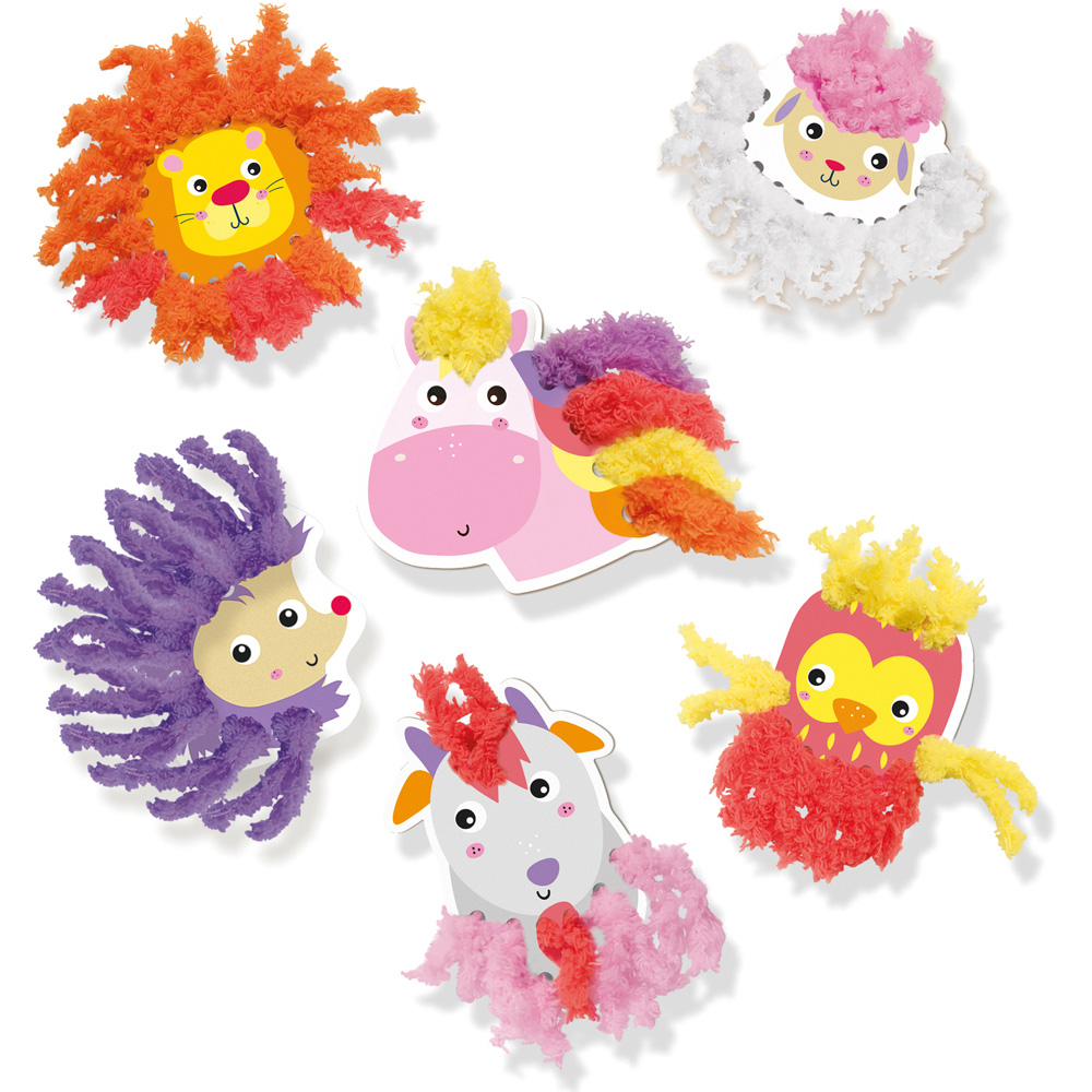 SES Creative Fluffy Loops Soft Yarn Animals Image 4