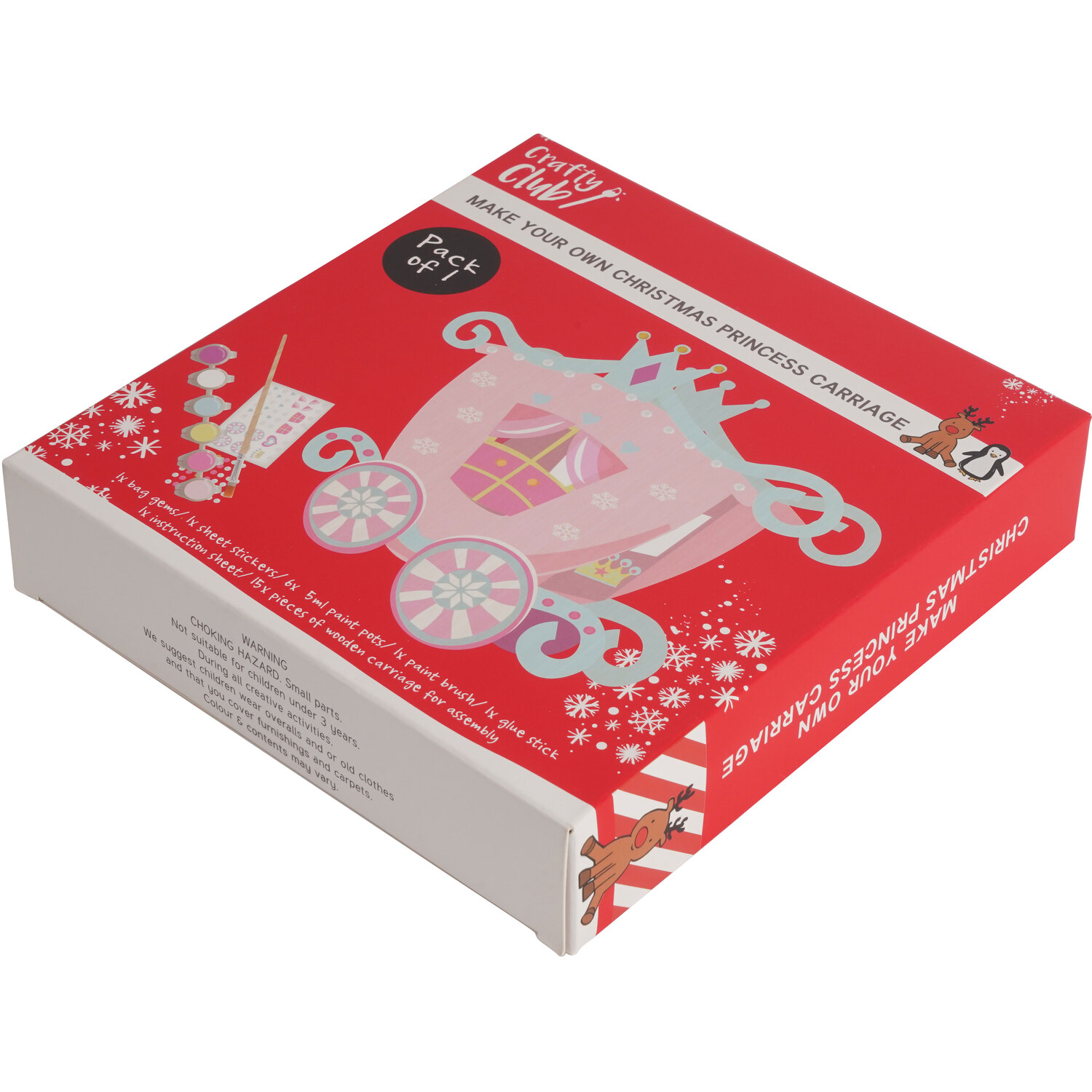 Crafty Club Make Your Own Christmas Princess Carriage - Pink Image 3