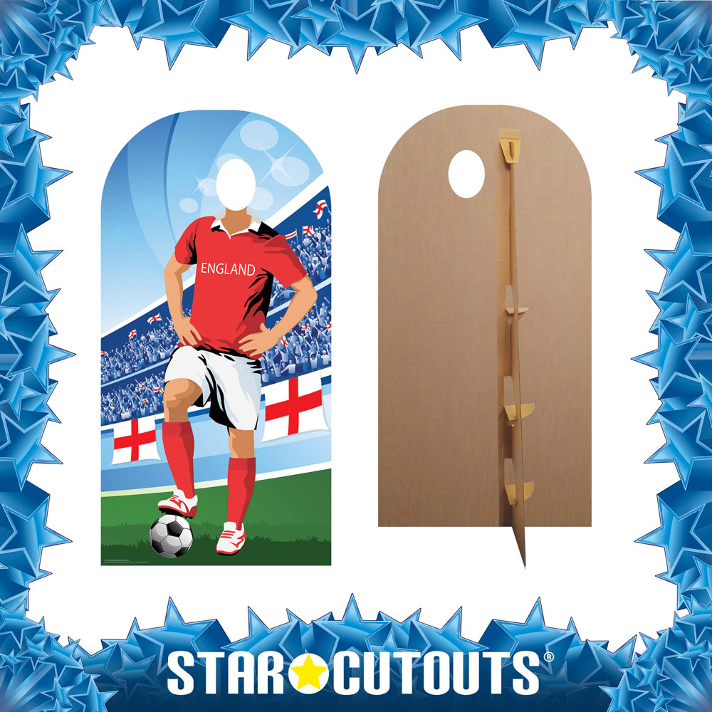 Star Cutouts Ltd England World Cup Football Stand-In Cutout 6.2ft Image 2