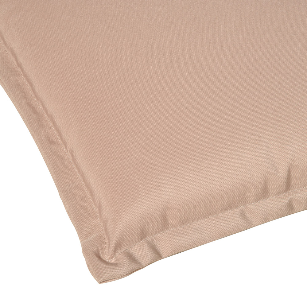Outsunny Beige Polyester Chair Replacement Cushion 120 x 50cm 2 Pack Image 3