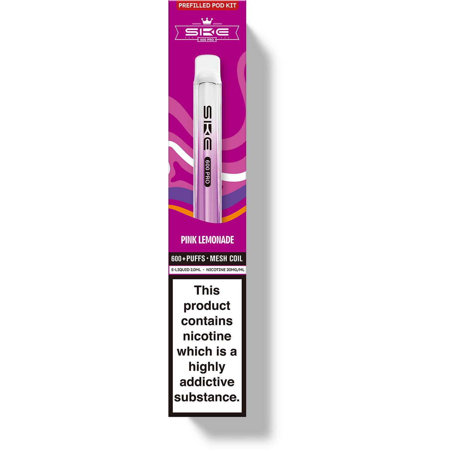 SKE 600 Pro Pre Filled Pod Kit Pink Lemonade Image 1