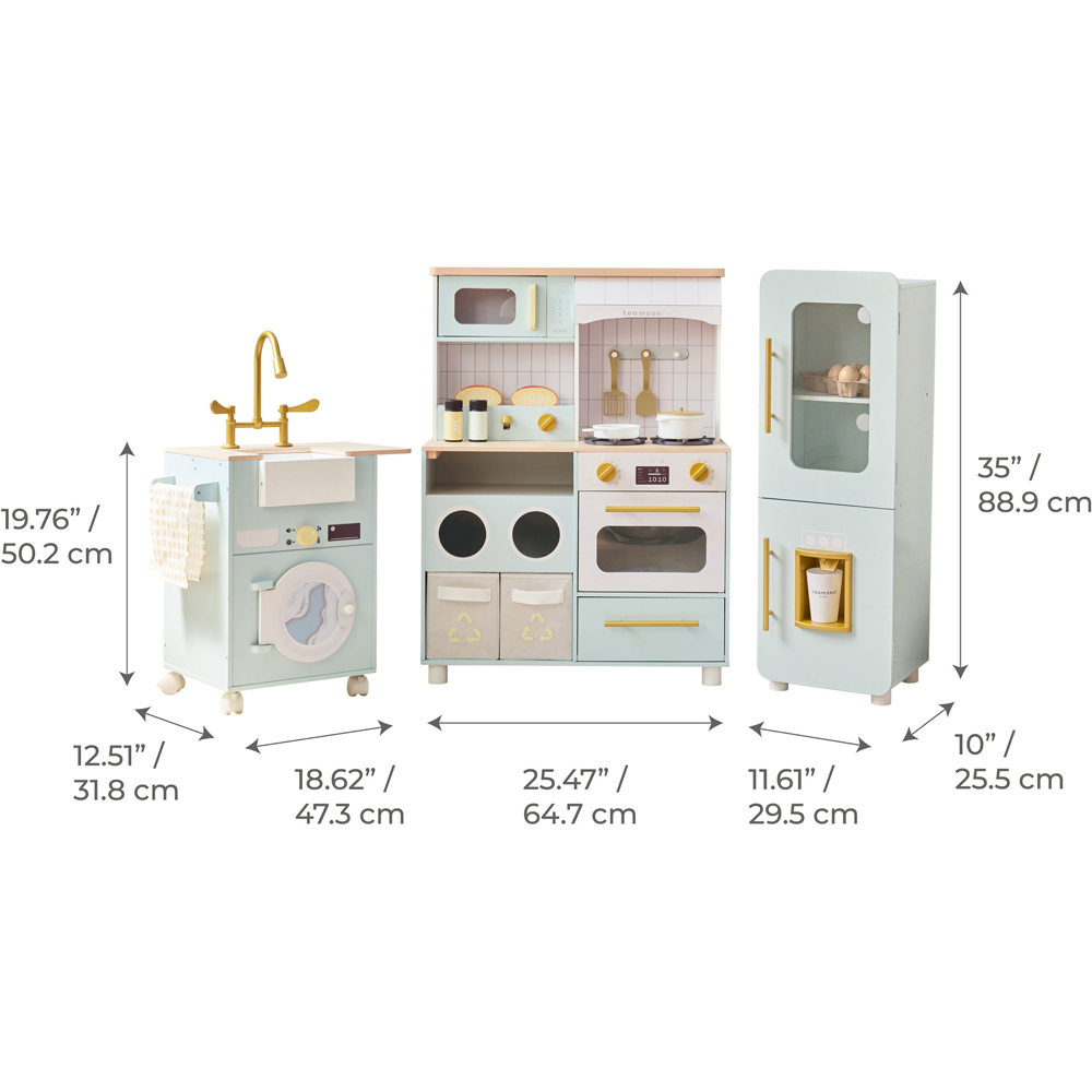 Teamson Kids Little Chef Savannah Modular Green Play Kitchen Image 8
