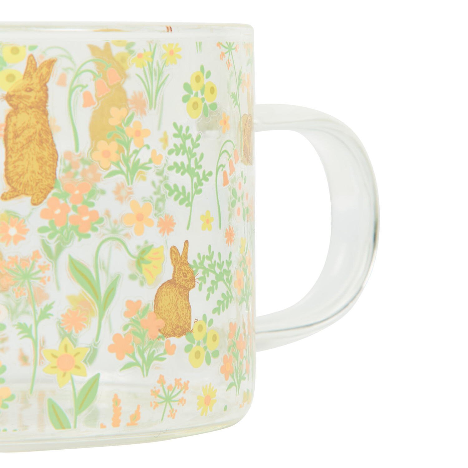 Easter Bunny Glass Mug - Multicolour Image 5