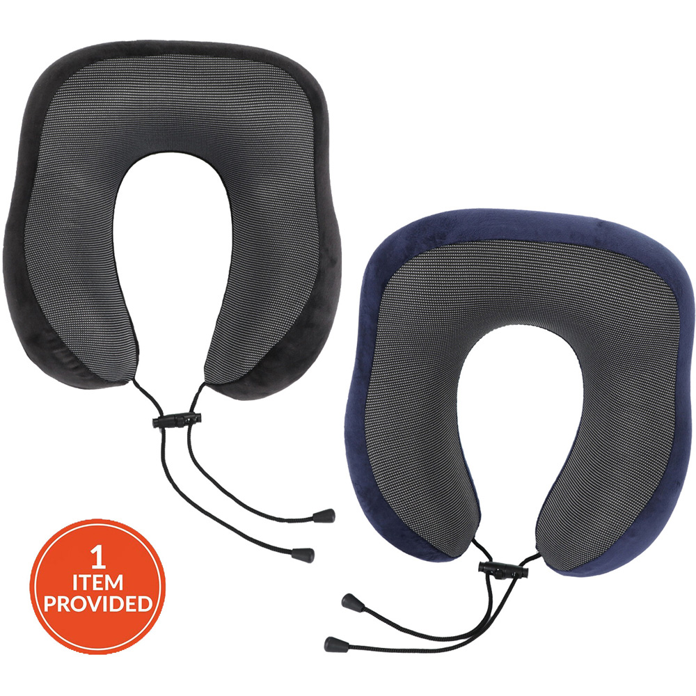 Drawstring Neck Drawstring Travel Neck Pillow with Bag | Wilko