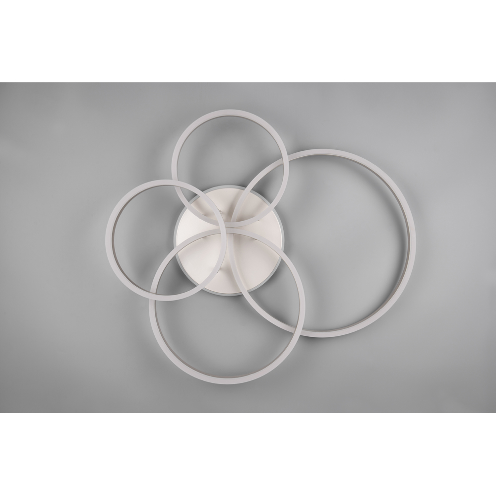 TRIO Drake Nickel Matt Integrated LED Ceiling Light Image 7