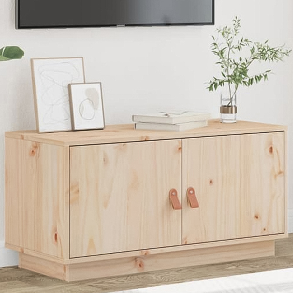 vidaXL 2 Door Brown TV Cabinet Image 1