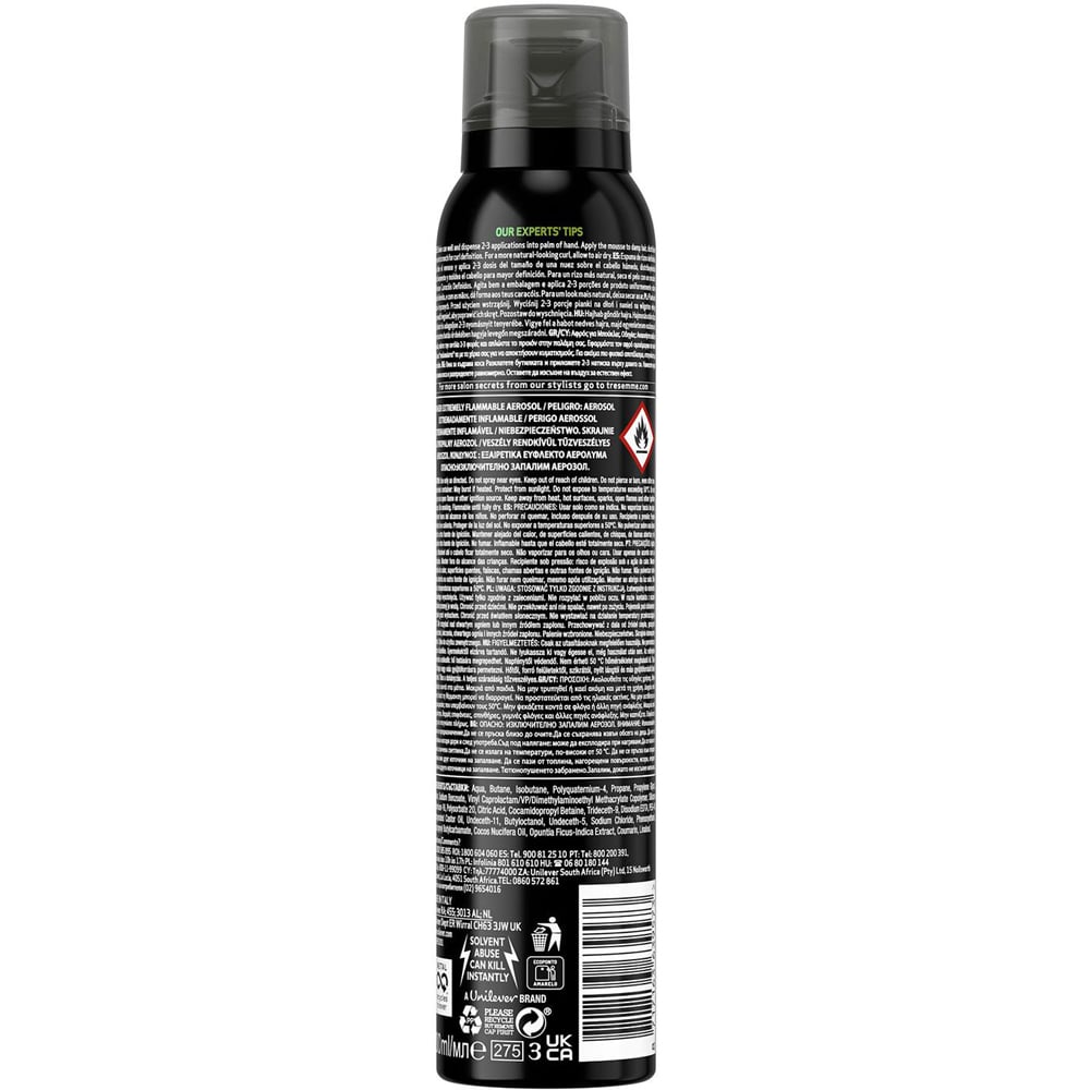 TRESemme Curl Definition Long Lasting Control Hair Mousse 200ml 3 Pack Image 3