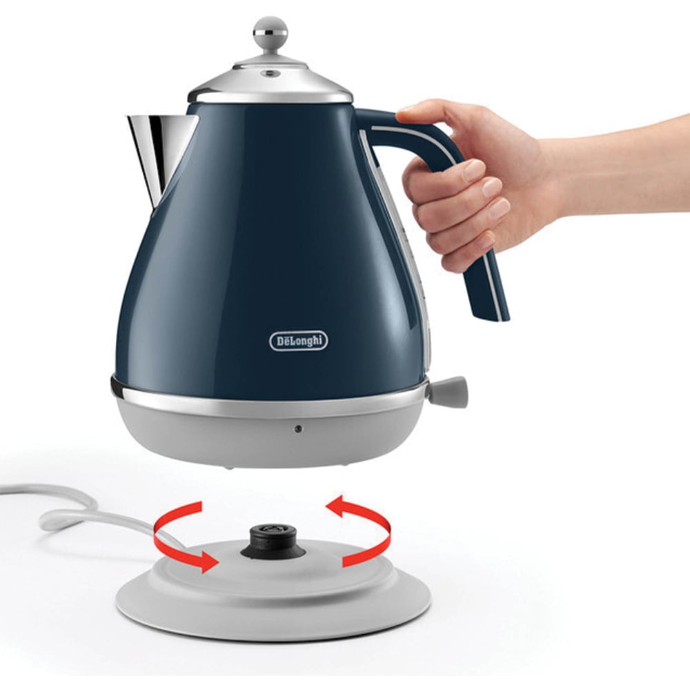 De'Longhi DL4301 London Blue Icona Capitals 1.7L Electric Kettle Image 3