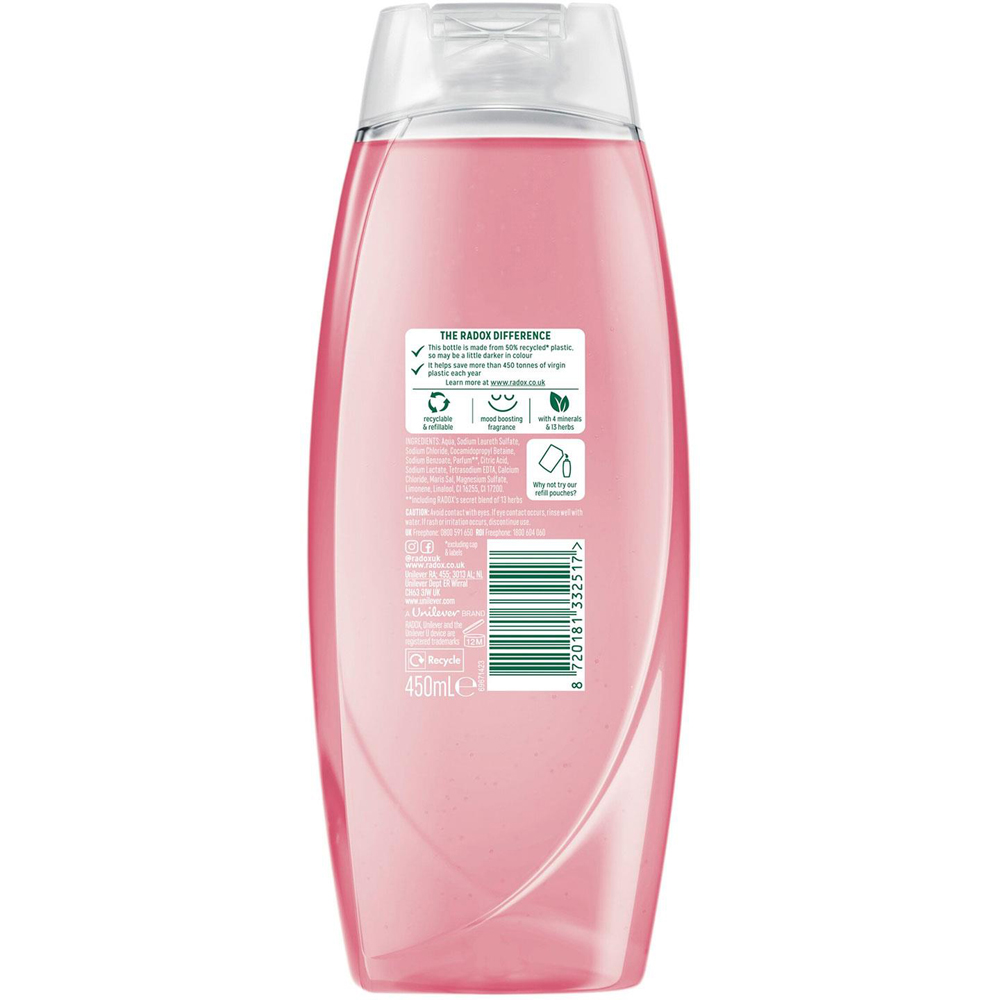 Radox Feel Uplifted Grapefruit and Ginger Scent Shower Gel 450ml 6 Pack Image 4