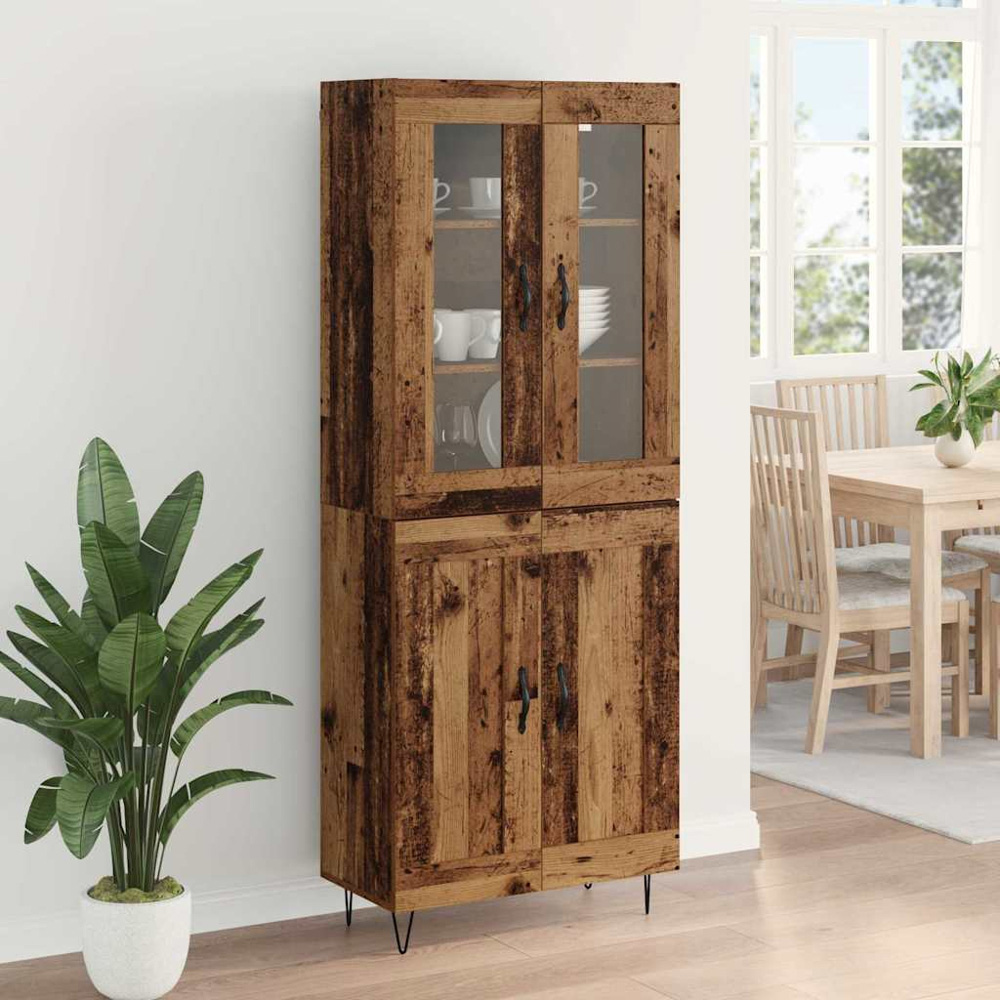 vidaXL 4 Door Old Wood Sideboard Image 4