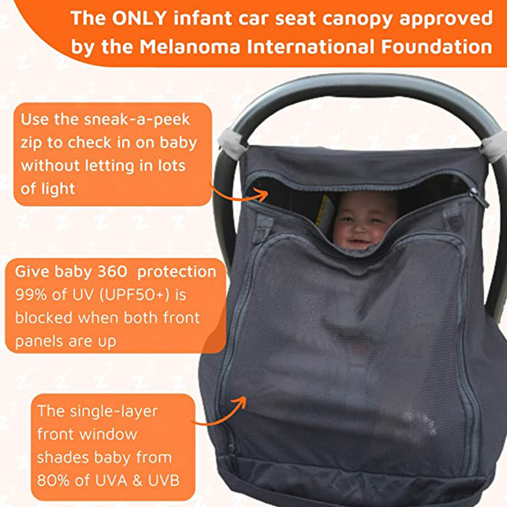 SnoozeShade Infant Car Seat Sun Shade Image 2