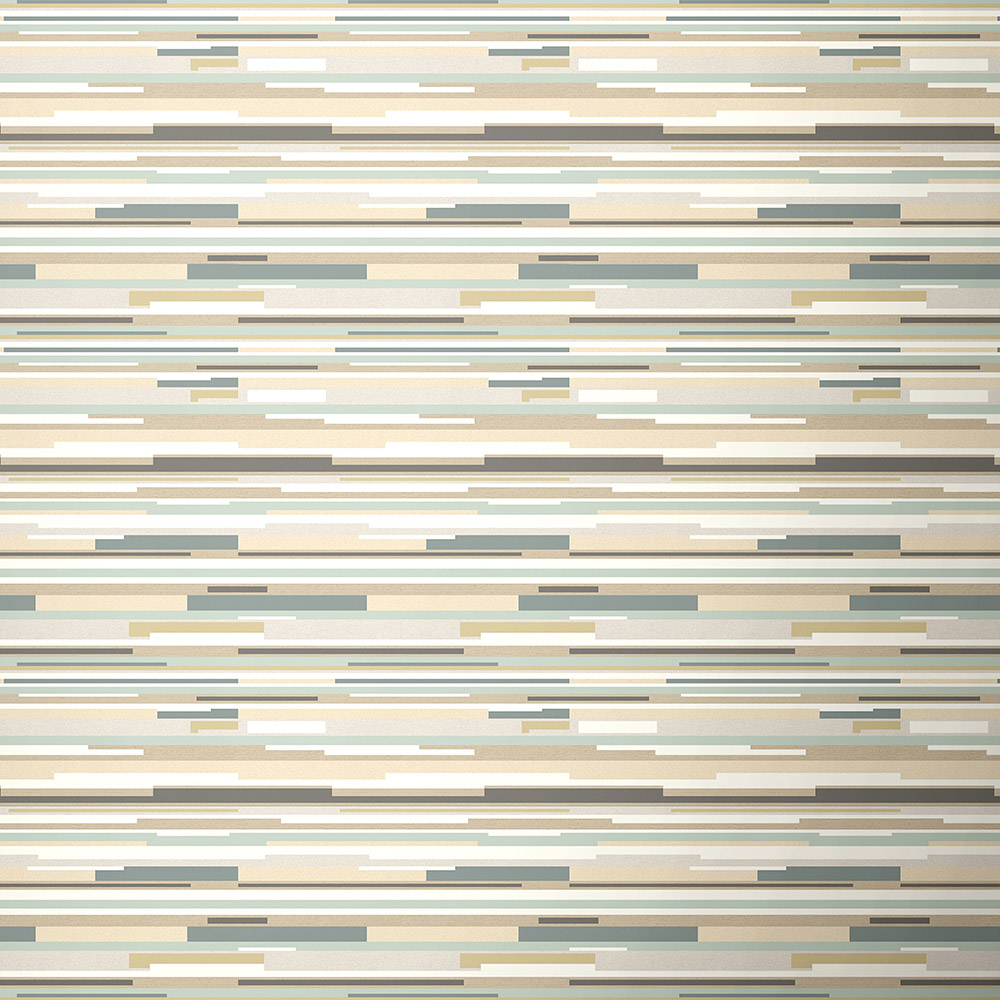Hoopla Walls Horizontal Stripe Grey Non Woven Wallpaper Image 1