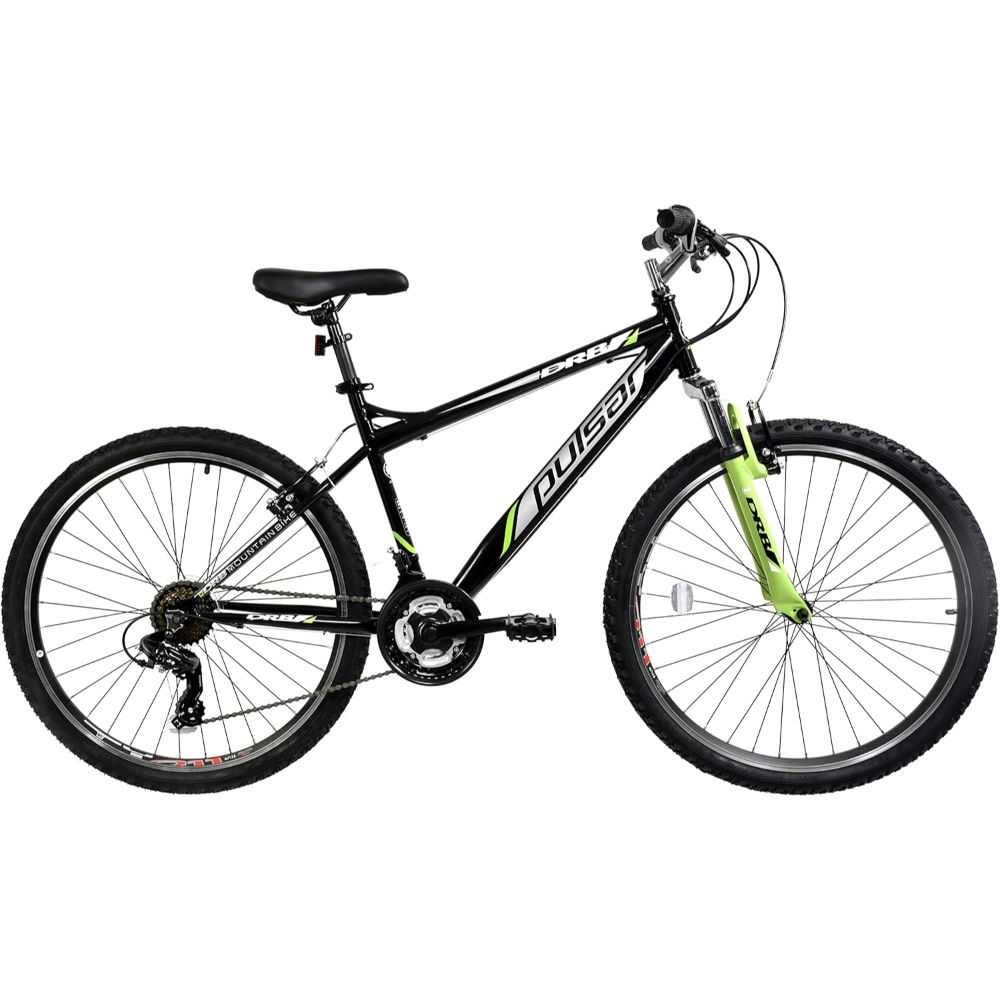 Dallingridge Pulsar 26 Inch Black and Green Hardtail Mountain Bike Image