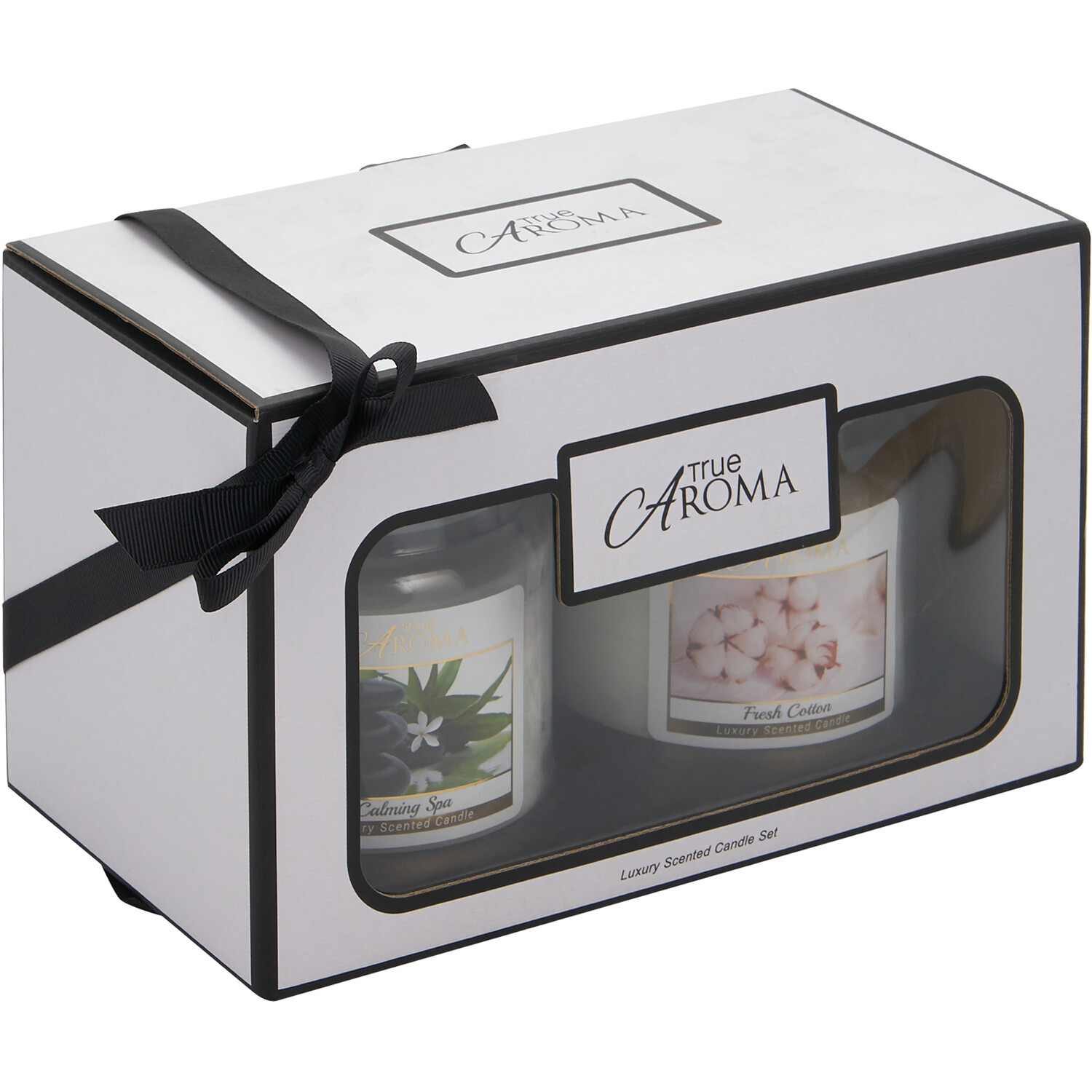 Calming Spa & Fresh Cotton Candle Pack - White Image 3