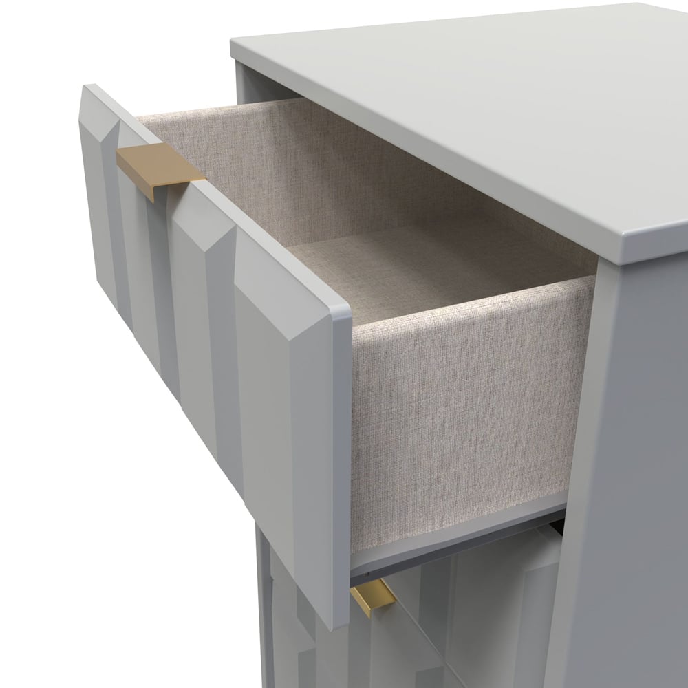 Crowndale Cube 5 Drawer Dusk Grey Chest of Drawers Ready Assembled Image 6