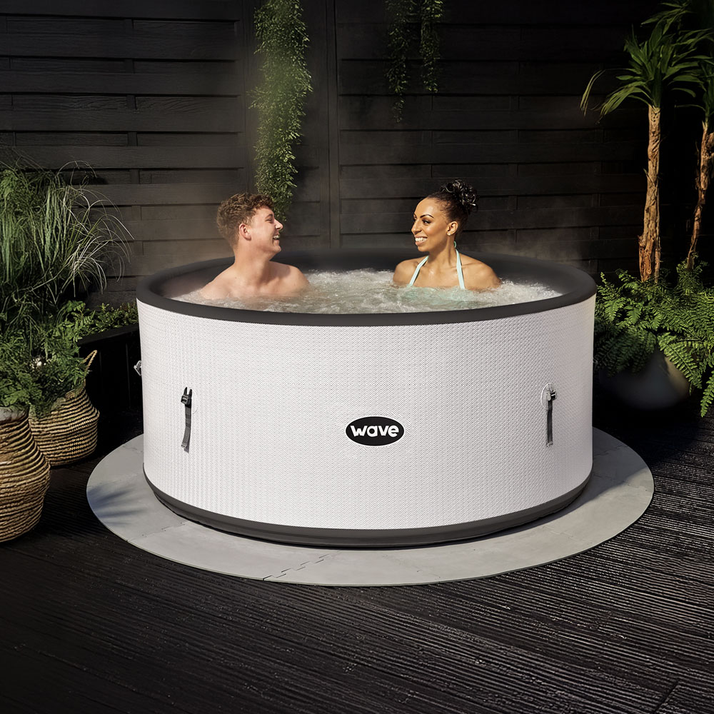 Wave Ontario 6 Person Herringbone Round Drop Stitch Hot Tub Image 2
