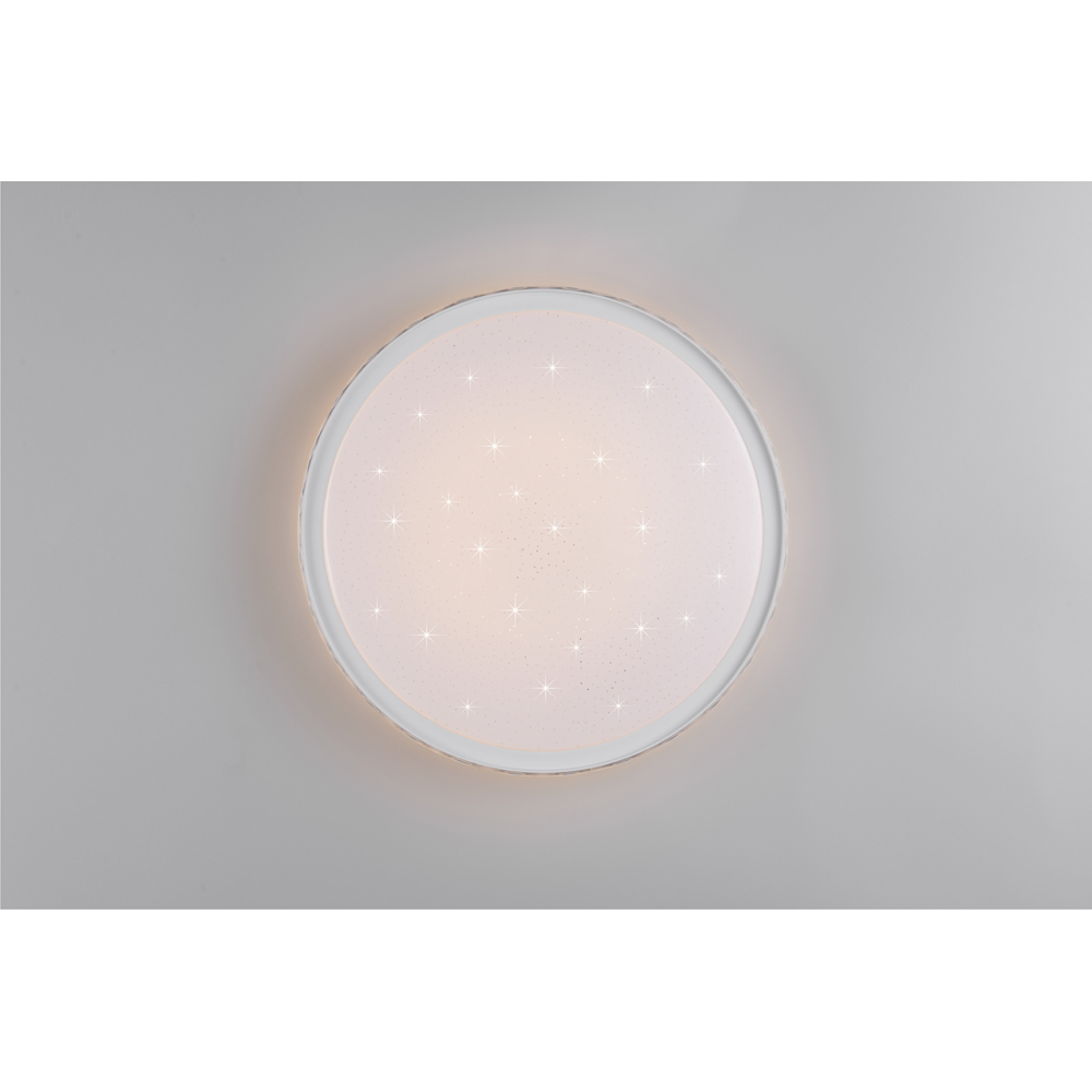 TRIO Varda White Matt Integrated LED Ceiling Light Image 4