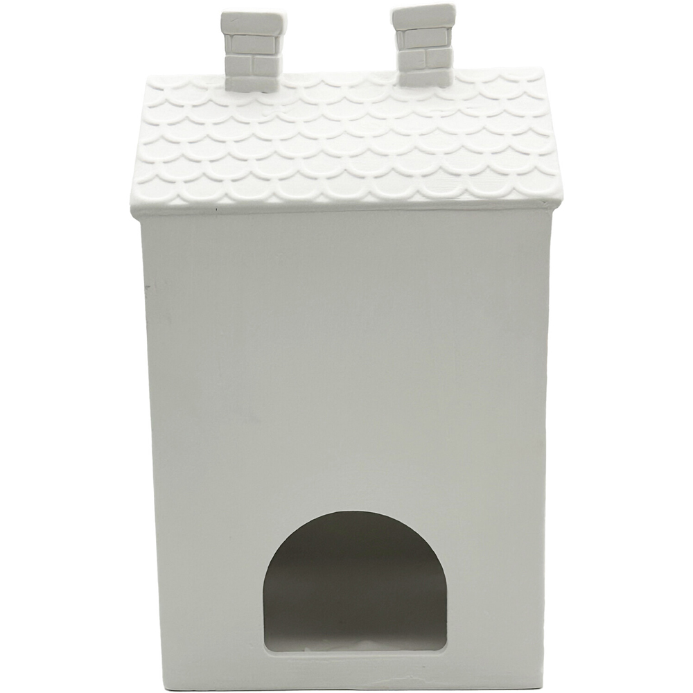 Ceramic Christmas House White Image 2