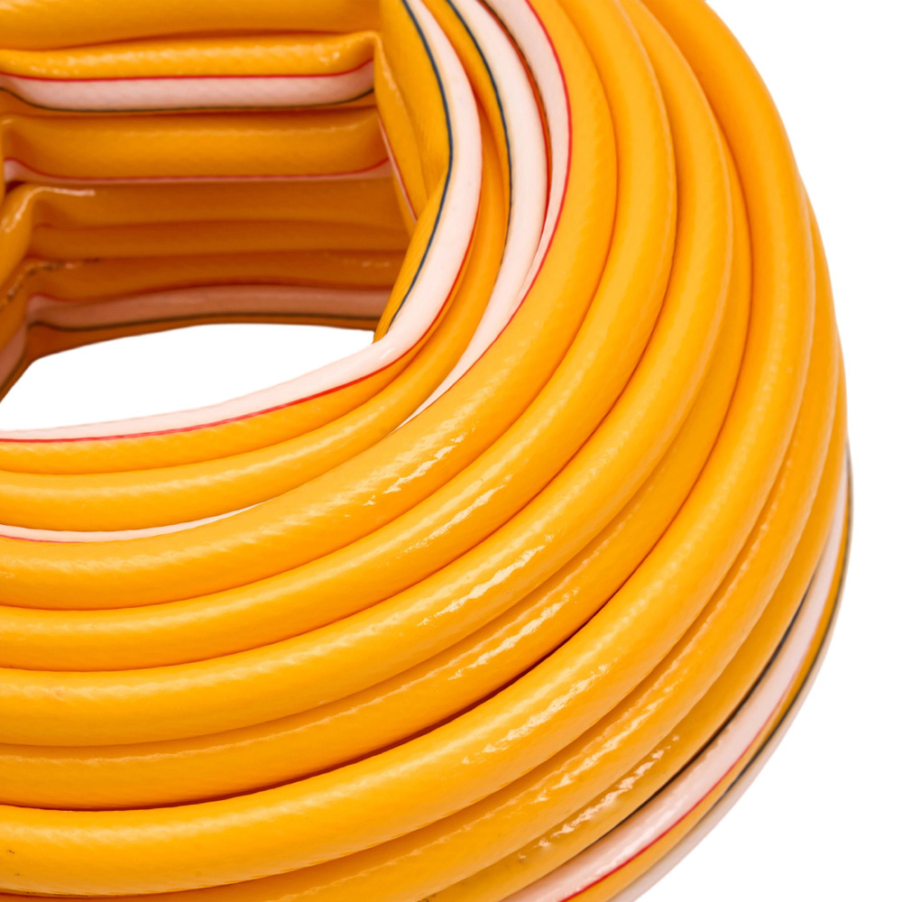 Living and Home 25m Yellow Heavy-Duty Flexible PVC Garden Hose Image 4