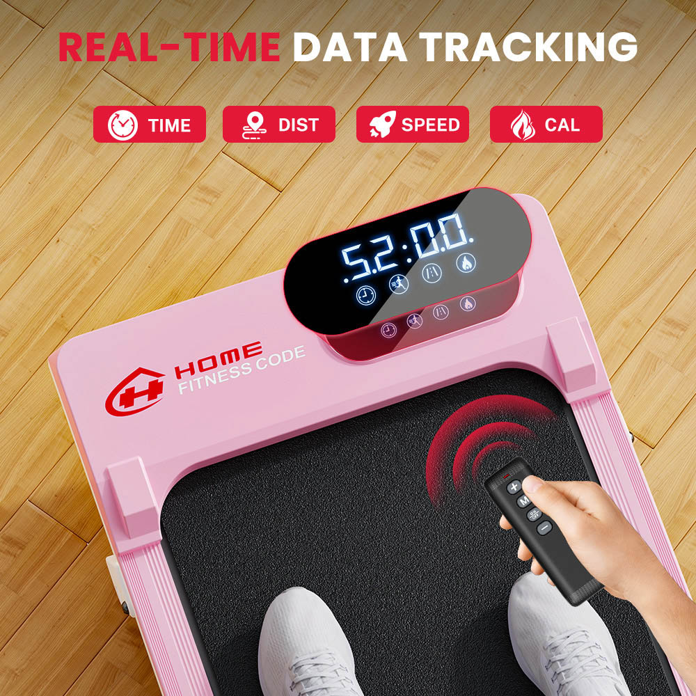 Rattrix Pink Manual Incline Walking Treadmill Image 7
