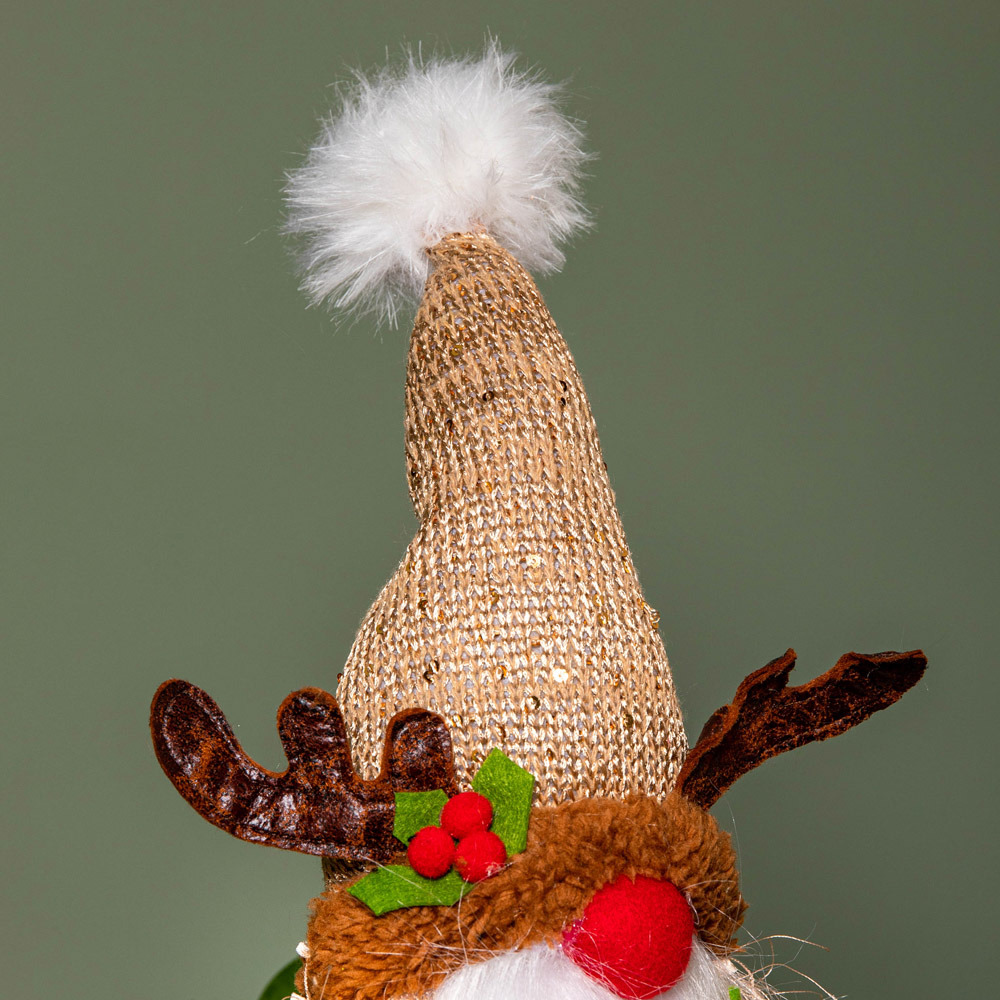 Samuel Alexander Warm White LED Standing Christmas Reindeer Gonk 46cm Image 3