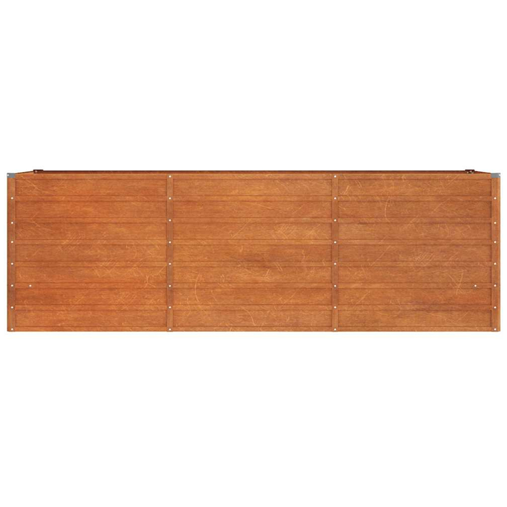 vidaXL Rusty Corten Steel Raised Garden Bed 77 x 80 x 240cm Image 3