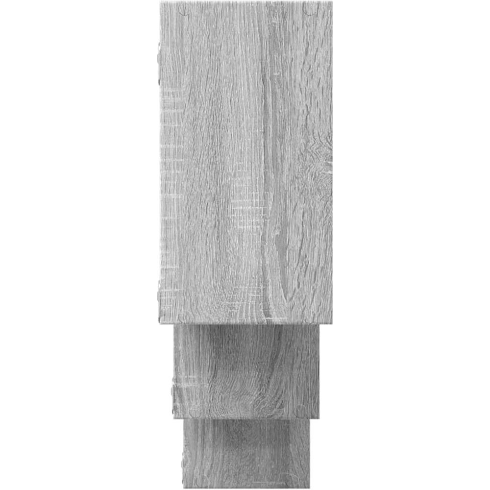 vidaXL 6 Open Shelf Grey Sonoma Wall Shelf Image 4