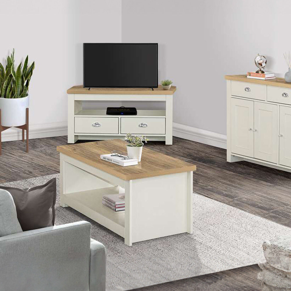 Highgate Cream and Oak Coffee Table  Image 5
