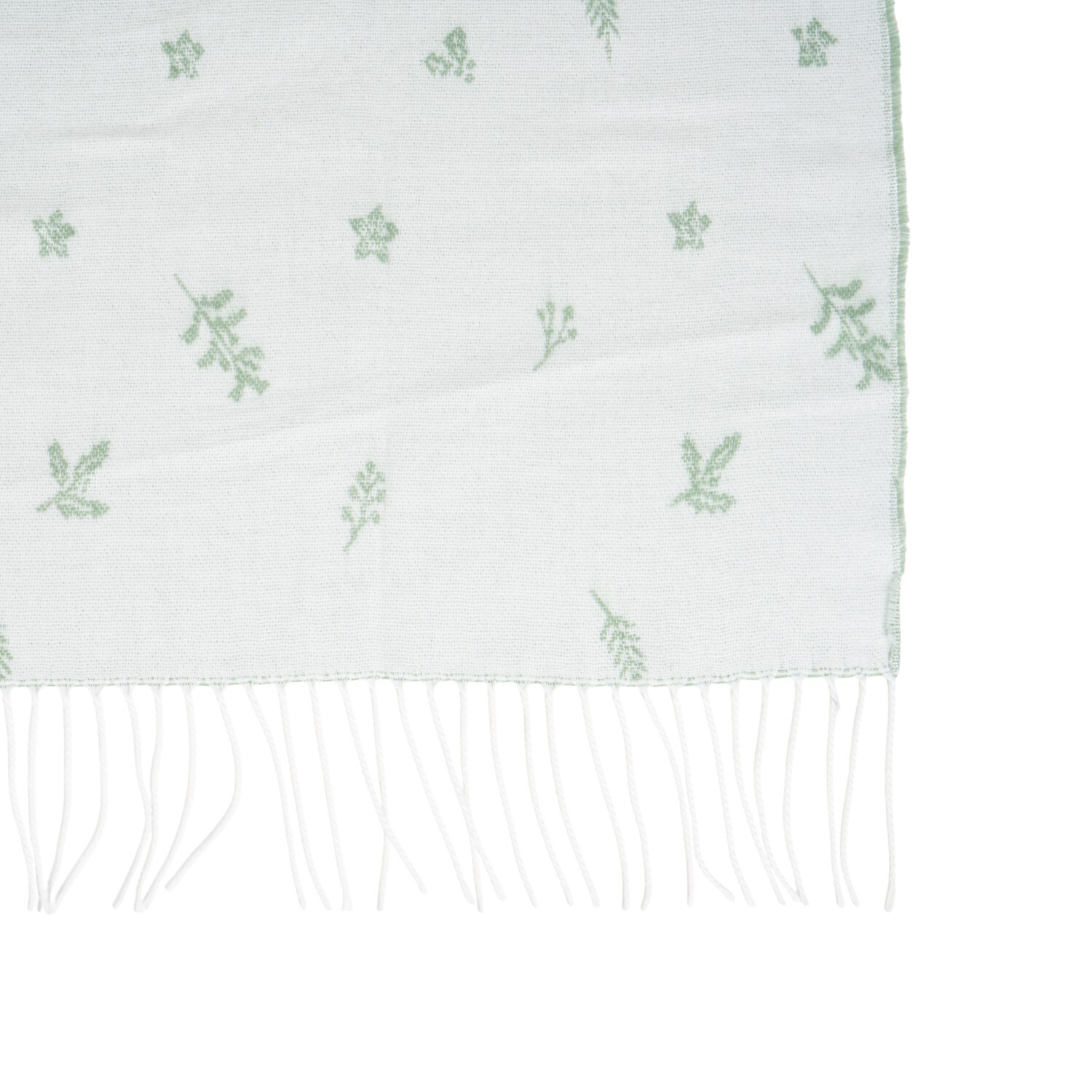 Foliage Woven Throw Green Image 6