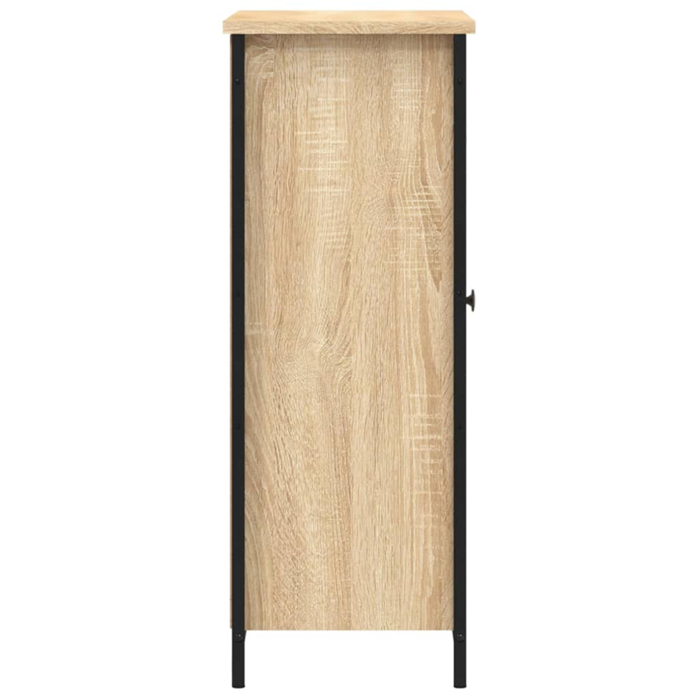 vidaXL Single Door 3 Shelf Sonoma Oak Sideboard Image 7
