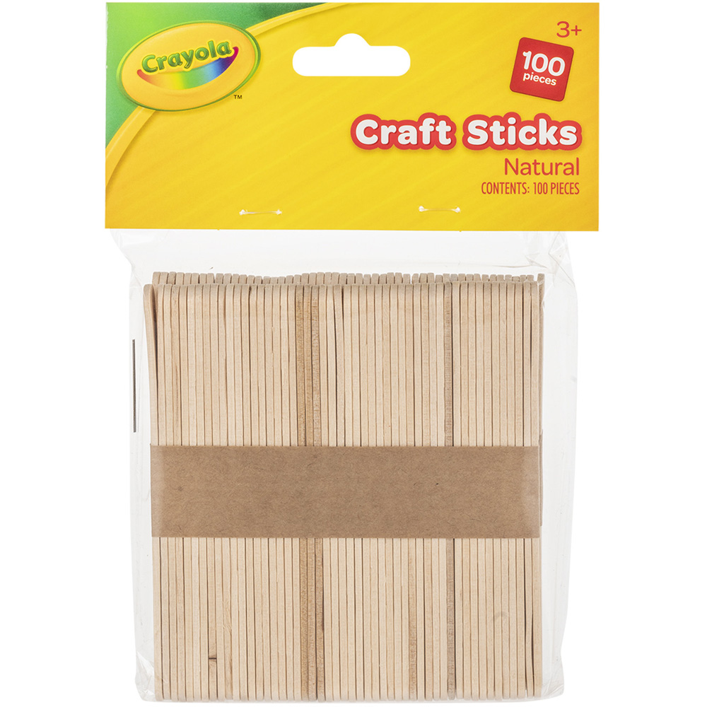Pack of 100 Natural Craft Sticks Image